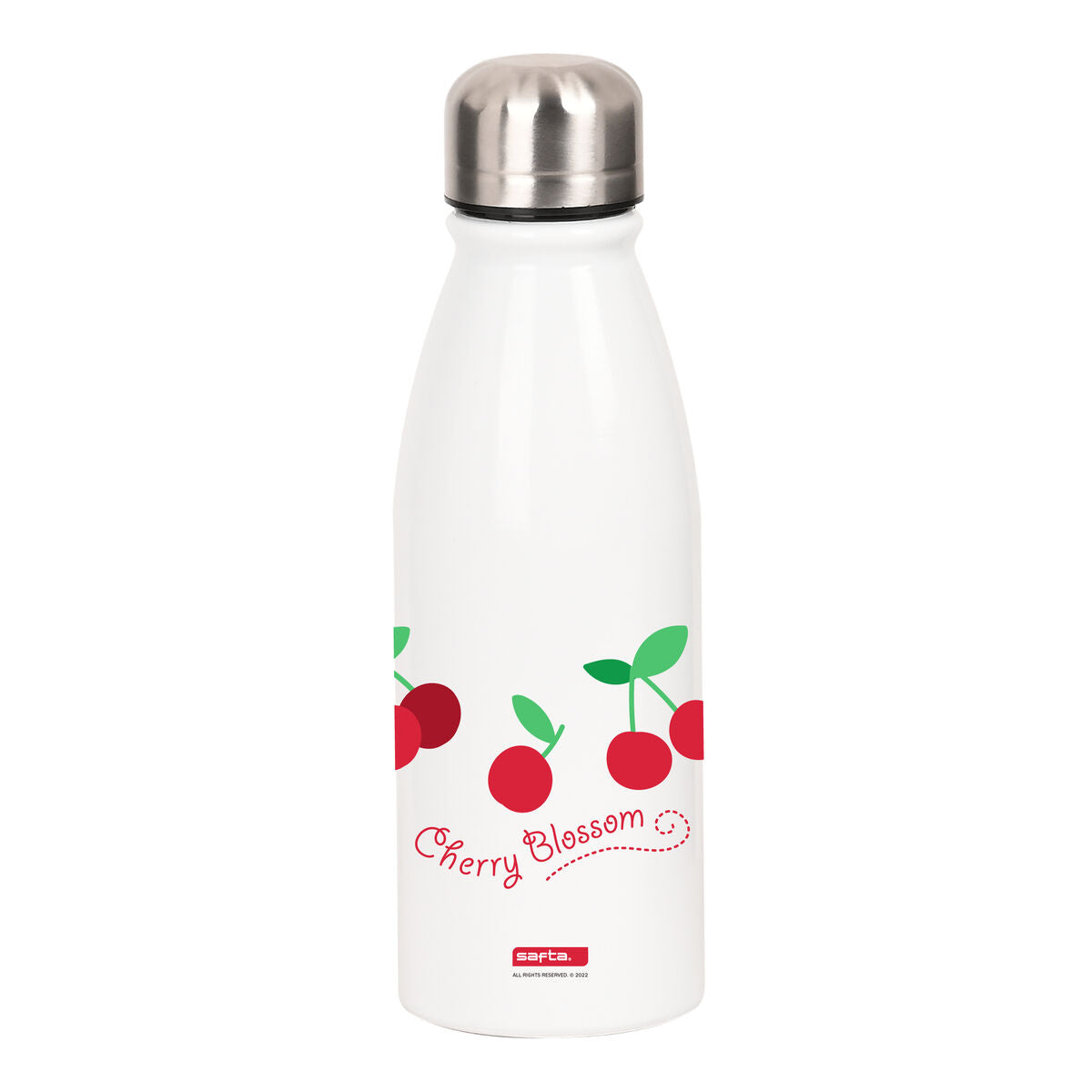 Bottiglia d'acqua Safta Cherry Rosso Bianco Metallo (500 ml)