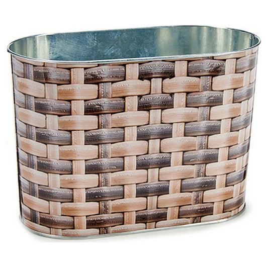 Vaso Alto Grande Metallo vimini 12,7 x 15 x 23,5 cm