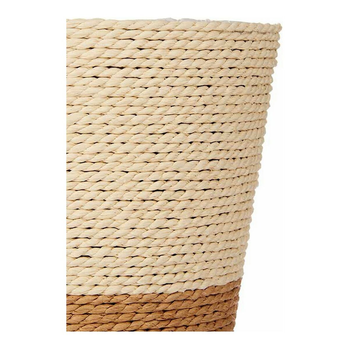 Vaso Naturale Marrone Corda Plastica 18 x 17 x 18 cm
