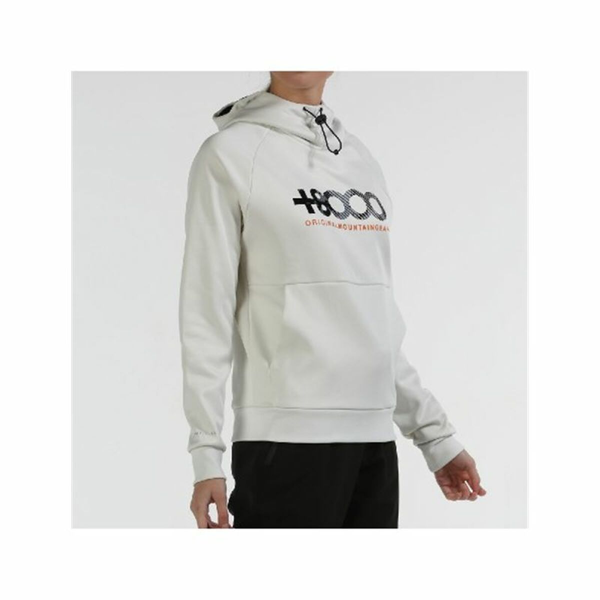 Felpa con Cappuccio Donna +8000 Bianco