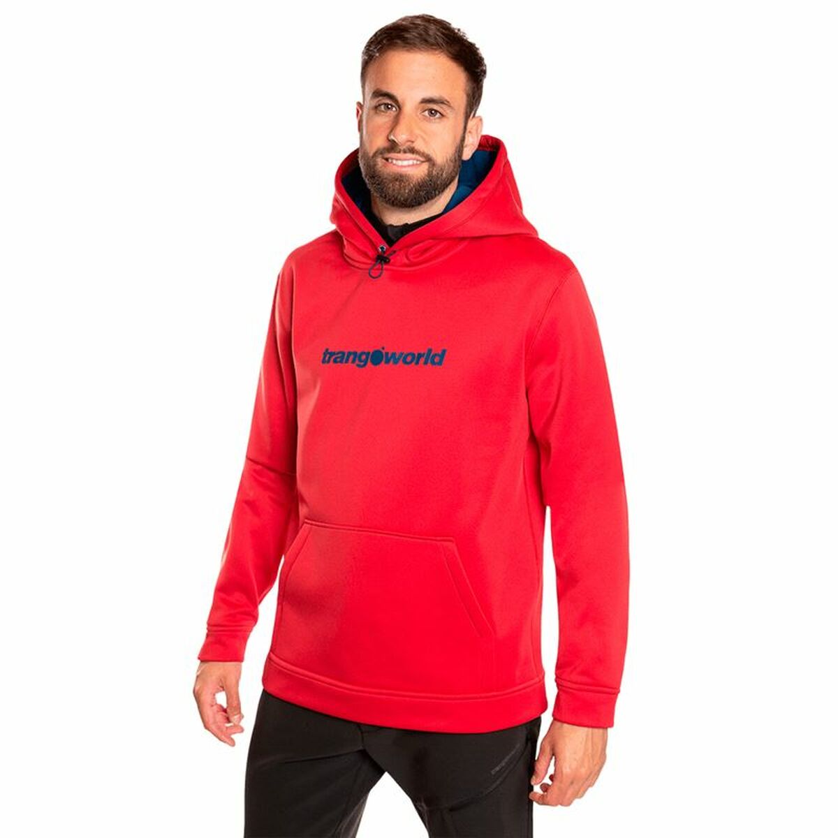 Felpa con Cappuccio Uomo Trangoworld Rosso