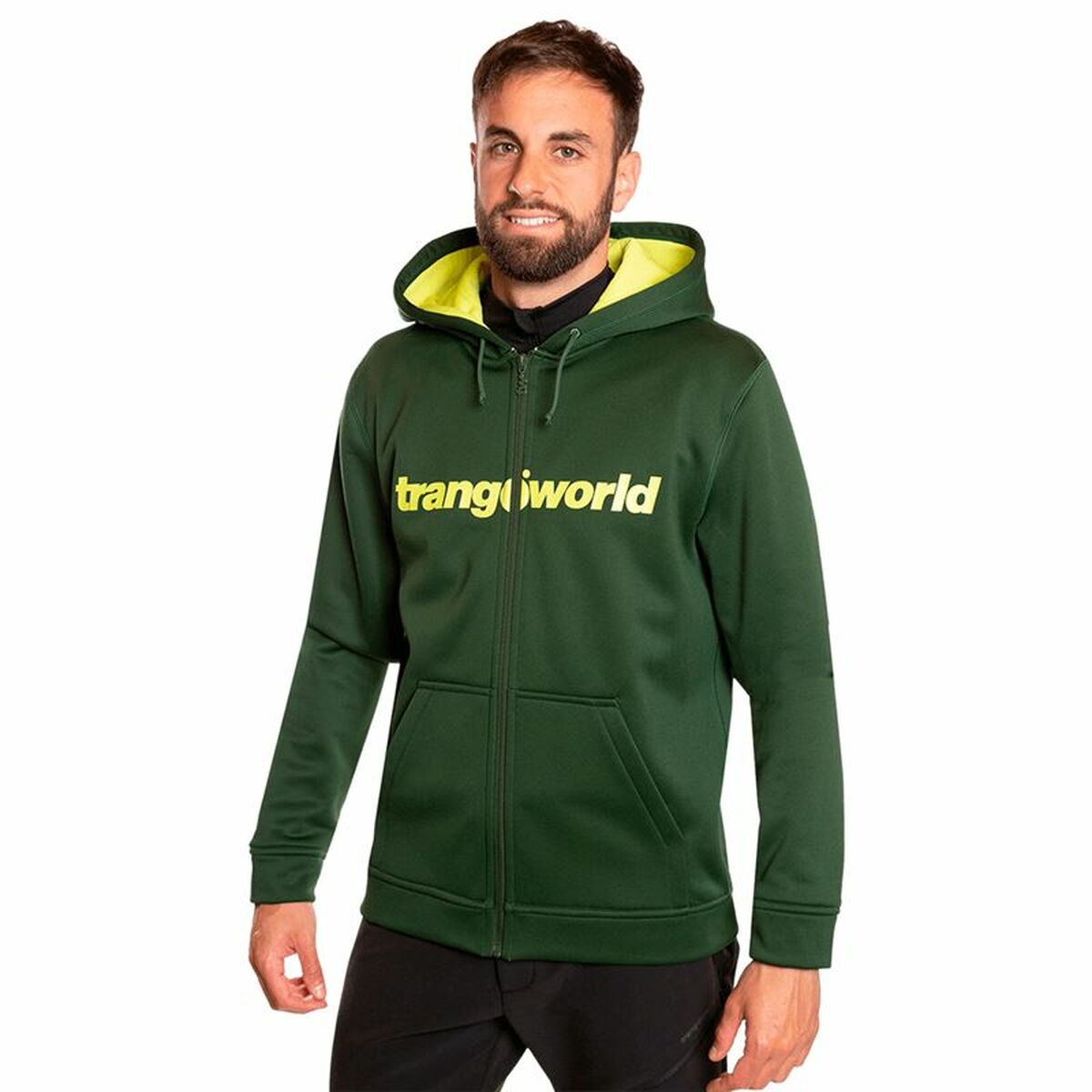 Giacca Sportiva da Uomo Trangoworld Ripon Con cappuccio Verde scuro