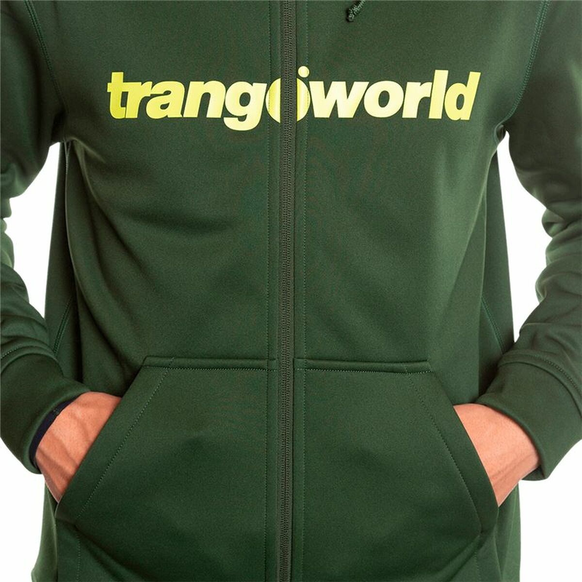 Giacca Sportiva da Uomo Trangoworld Ripon Con cappuccio Verde scuro