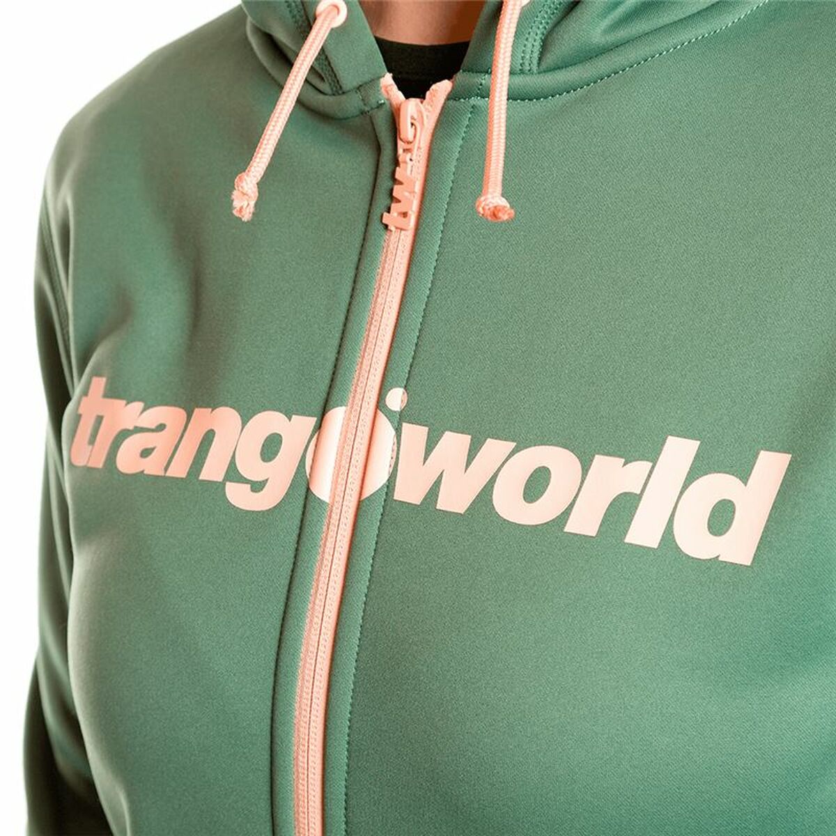 Giacca Sportiva da Donna Trangoworld Liena Con cappuccio Verde