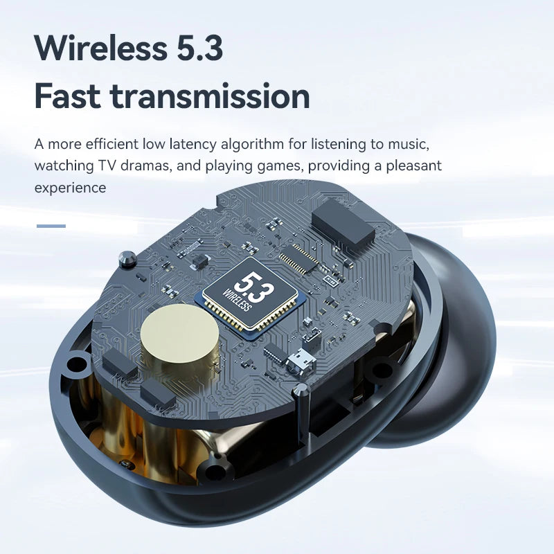 New Exquisite Mirror Earbuds Power Bank True Wireless Bluetooth 5.3 2-In-1 Headphones Three True Digital Display Sports Earphone