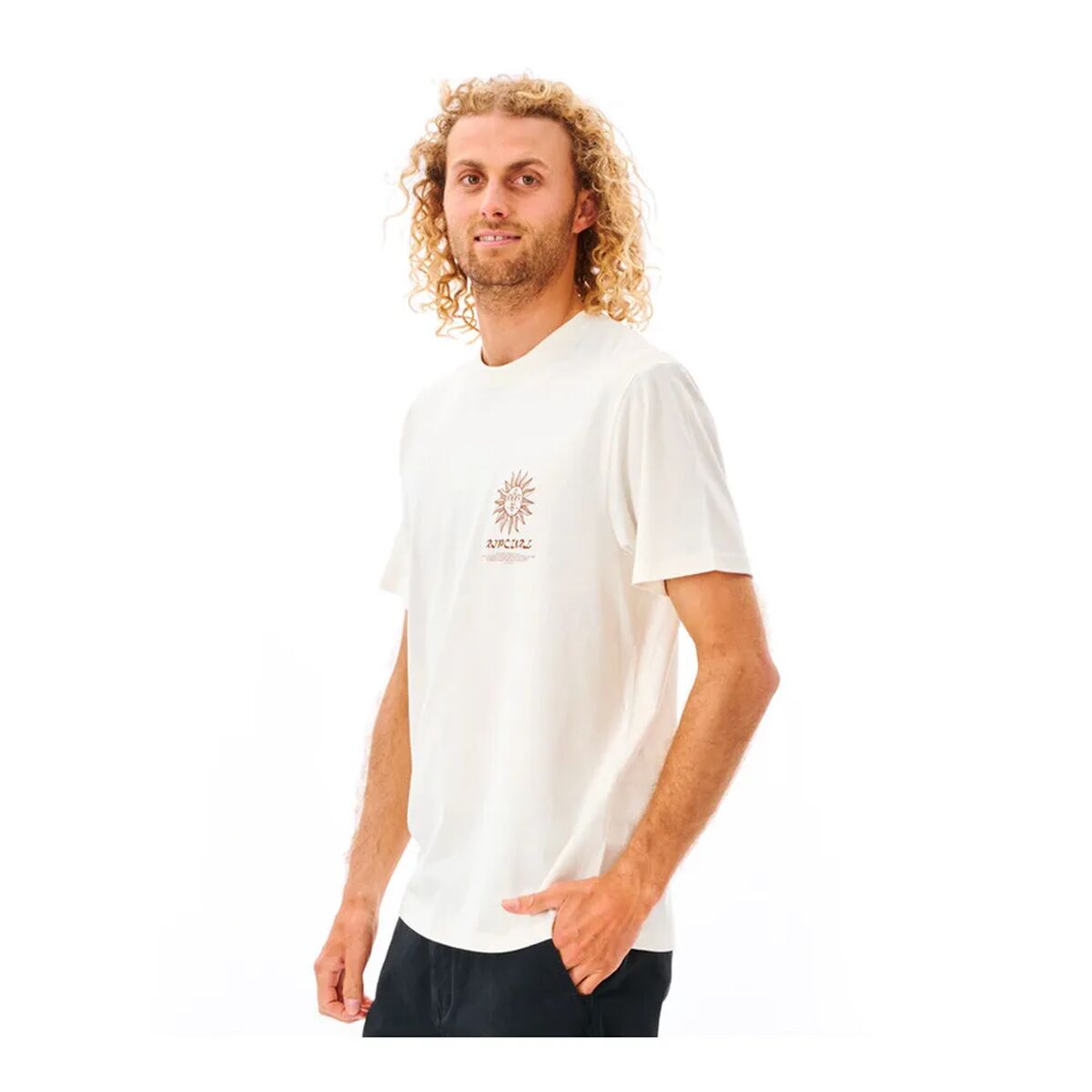 Maglia a Maniche Corte Uomo Rip Curl Bianco