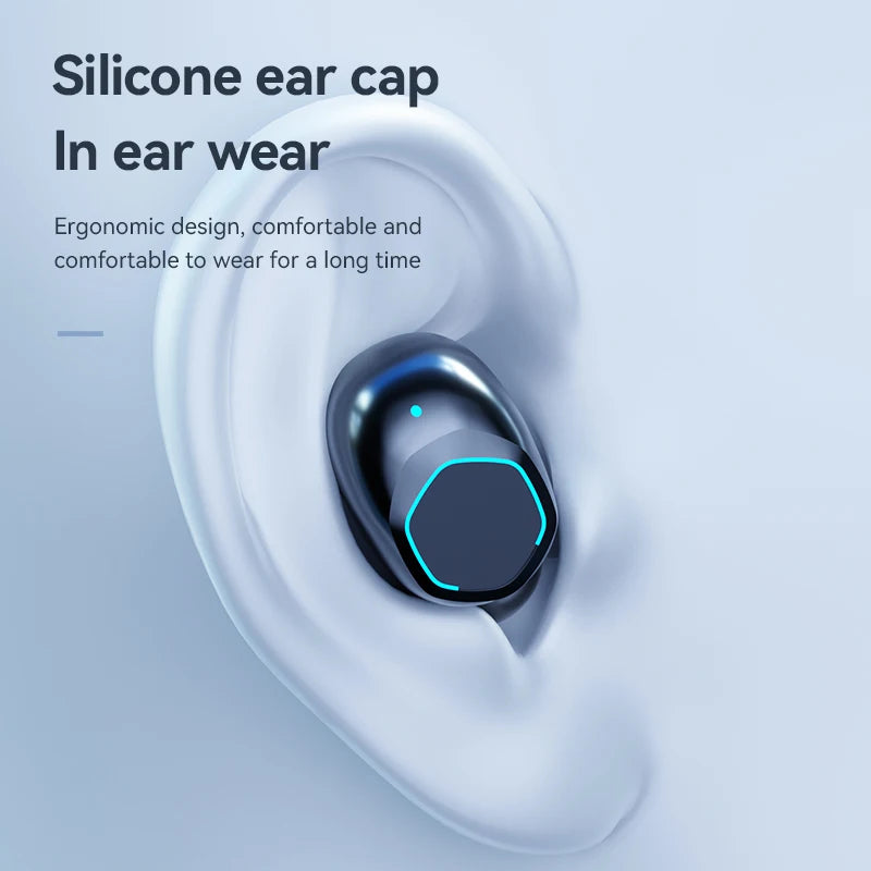 New Exquisite Mirror Earbuds Power Bank True Wireless Bluetooth 5.3 2-In-1 Headphones Three True Digital Display Sports Earphone